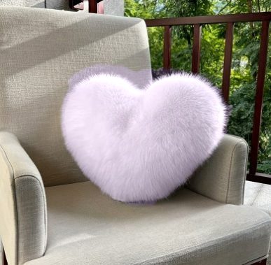 Coussin Cœur – coloris violet
