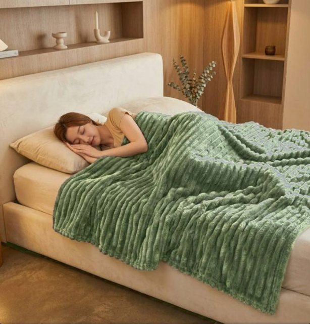 Plaid Nuage – coloris vert