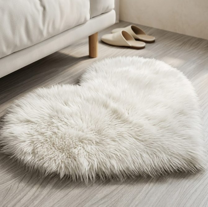 Tapis Forme Cœur Douillet