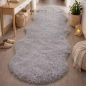 Tapis Poils Longs – coloris gris clair