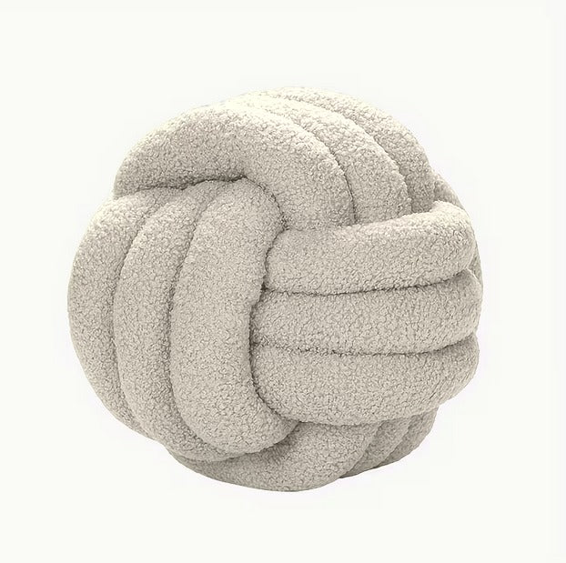 Coussin Nœud – Blanc