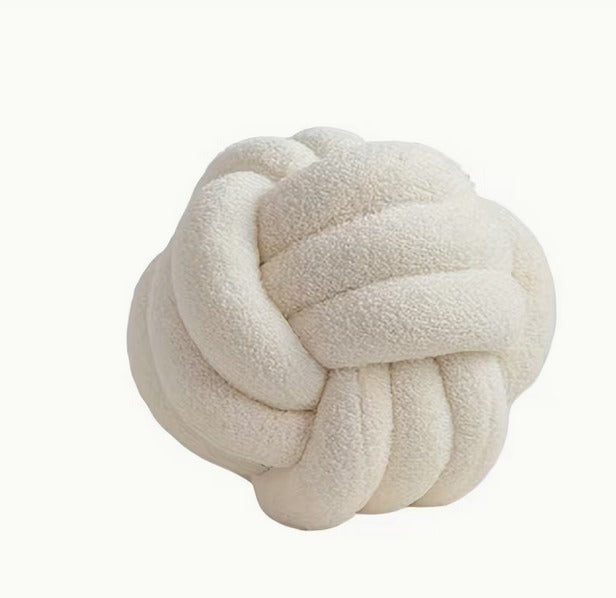 Coussin Nœud – Blanc