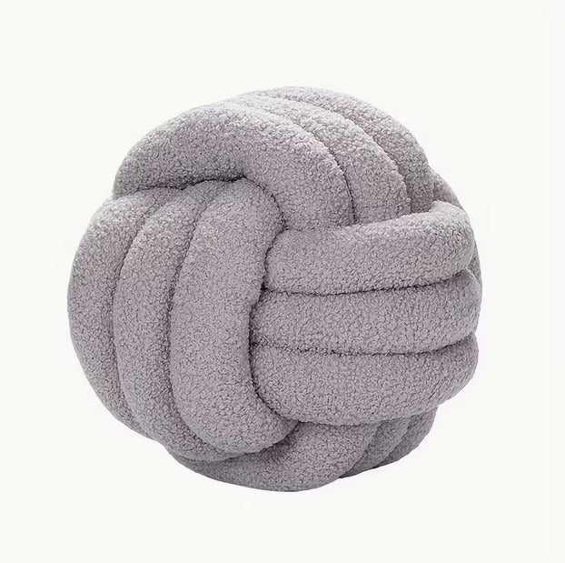 Coussin Nœud – Gris