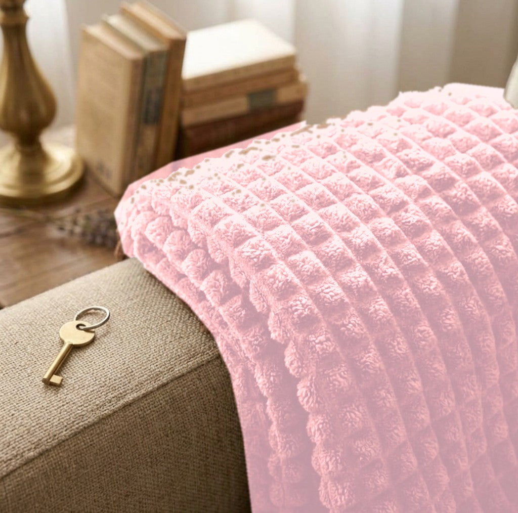 Couverture Gaufrée – Rose