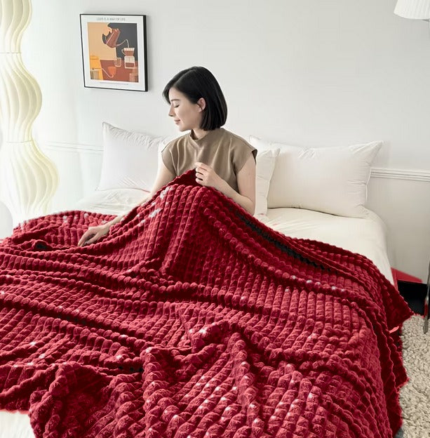 Couverture Gaufrée – Rouge