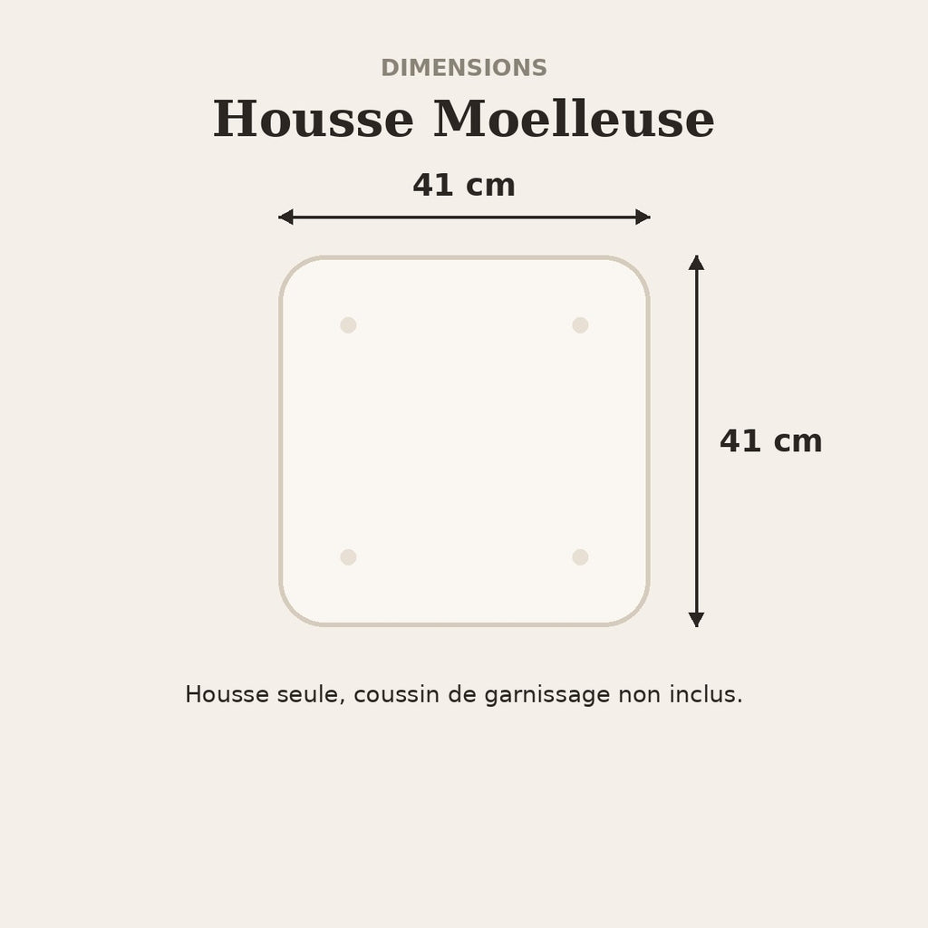 Housse Moelleuse – dimensions