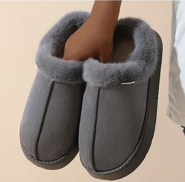 Mules Ultra Moelleuses – Gris anthracite