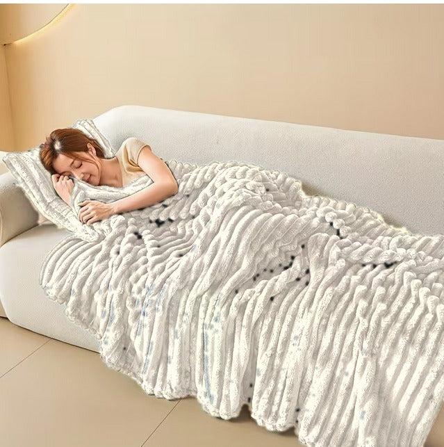Plaid Nuage – Blanc