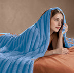 Plaid Nuage – Bleu