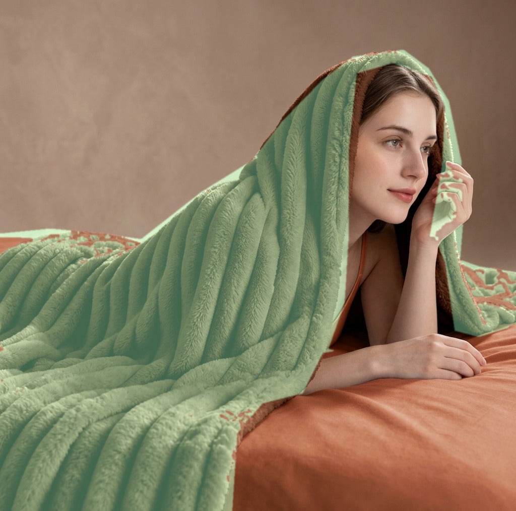 Plaid Nuage – Vert