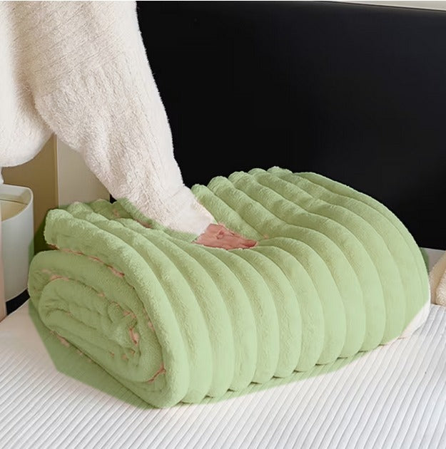 Plaid Tressé XXL – Vert