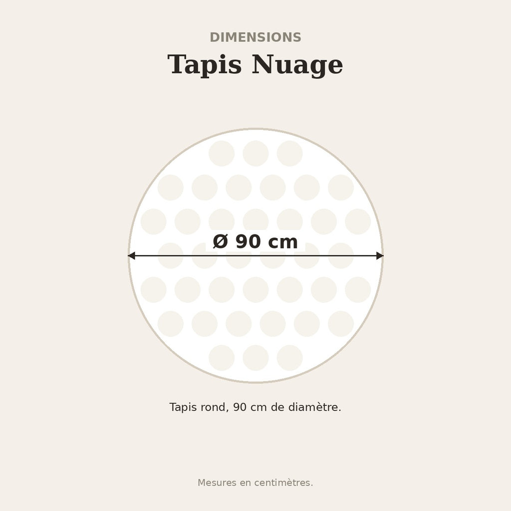 Tapis Nuage – dimensions