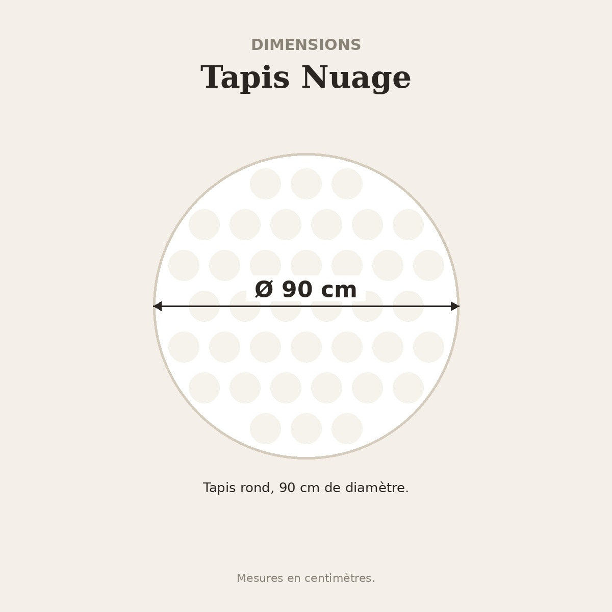 Tapis Nuage – dimensions